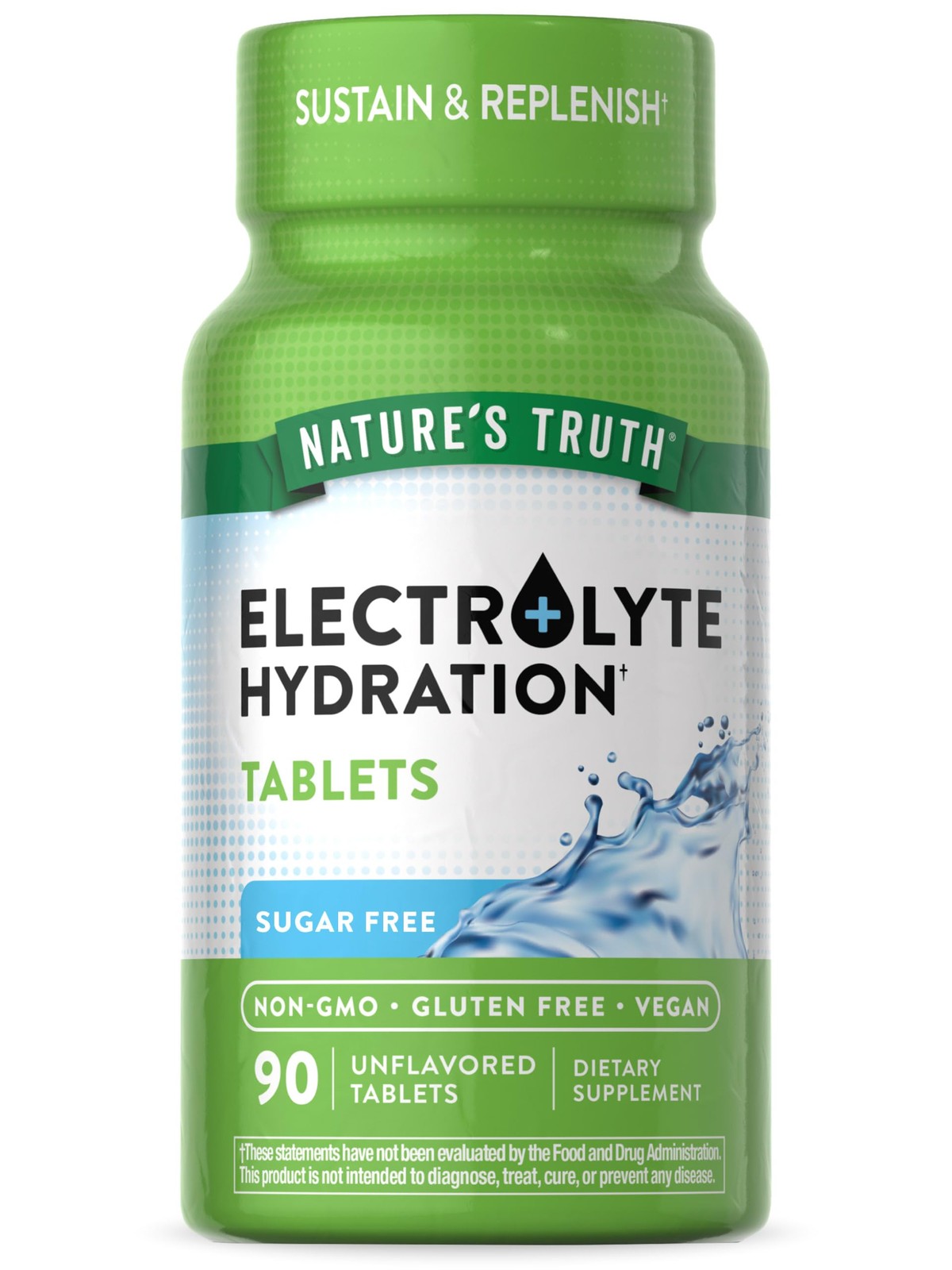 Nature’s Truth Electrolyte Tablets | No Sugar | 90 Count 90 (Pack of 1)
