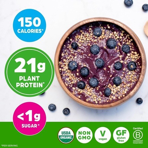 Orgain Organic Vegan Protein Powder Vanilla Bean Shakes and Smoothies 2.03lb