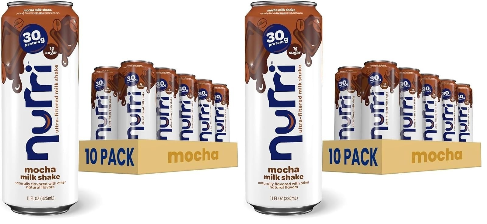 Nurri Strawberry Protein Shake 30g – Lactose Free, Low Sugar, 10 Cans