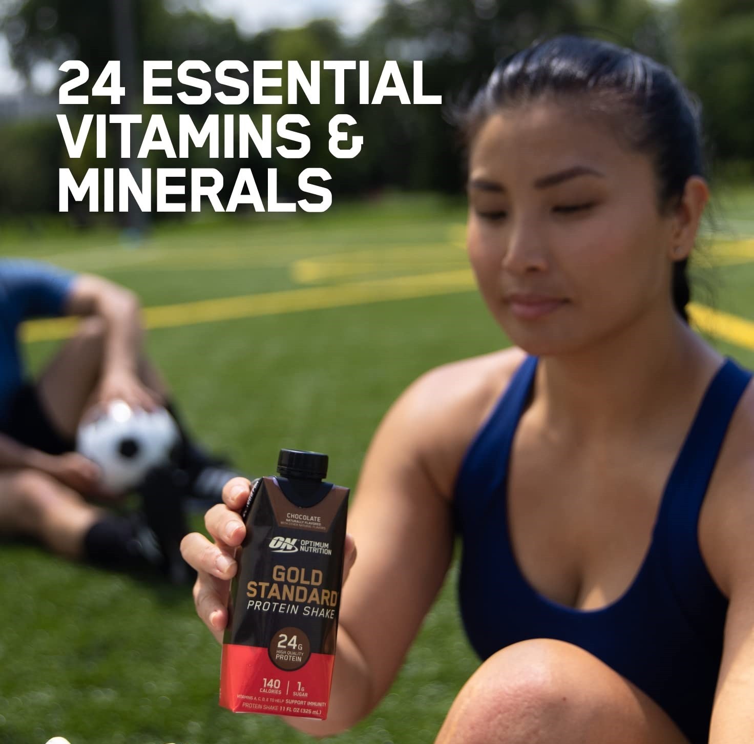 Optimum Nutrition Protein Shake Vanilla 24g Protein 12 Pack 11 Fl Oz