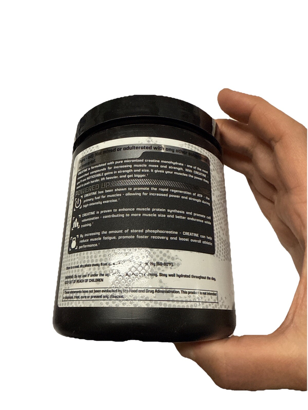 Creatine Monohydrate Powder 60 Servings Unflavored High Potency Muscle Support