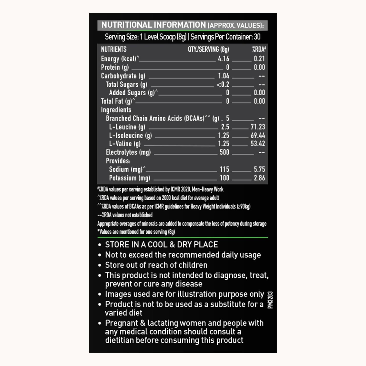 BCAA Pro Powder, Powerful Intra Workout (Watermelon Kool Aid, 240g, 30 Servings)