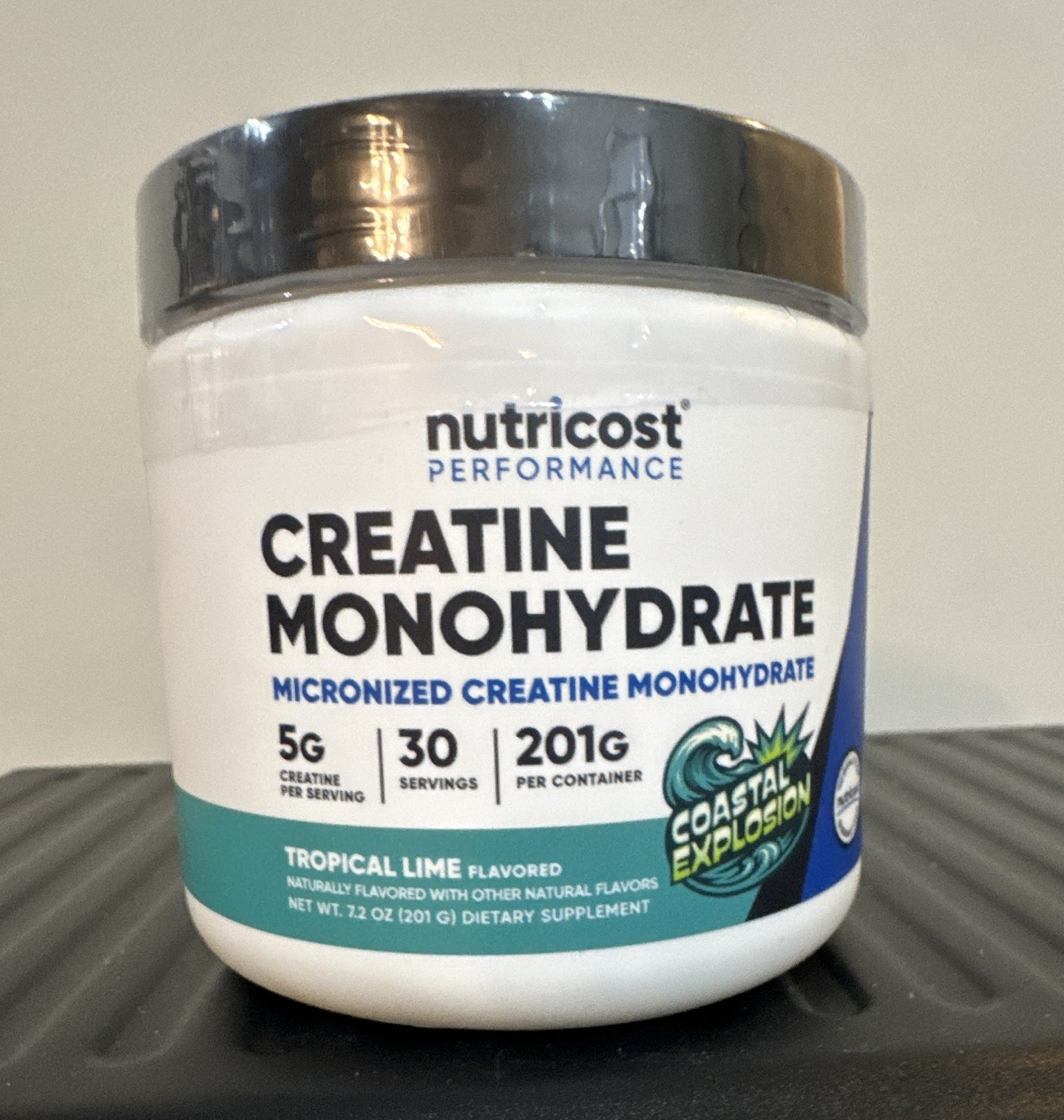 Nutricost Creatine Monohydrate Powder Tropical Lime 201g 30 Servings 5g