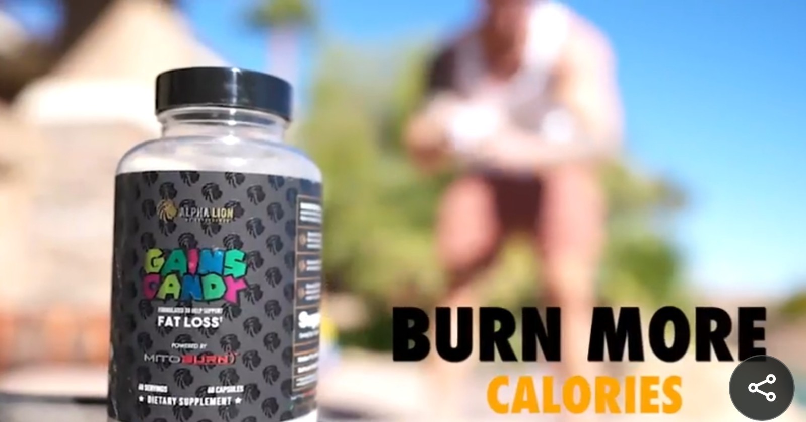 Alpha-Lion GAINS CANDY Fat loss CALORIBURN 60 Capsules ( 30 Serv ) BEST BY 11/26