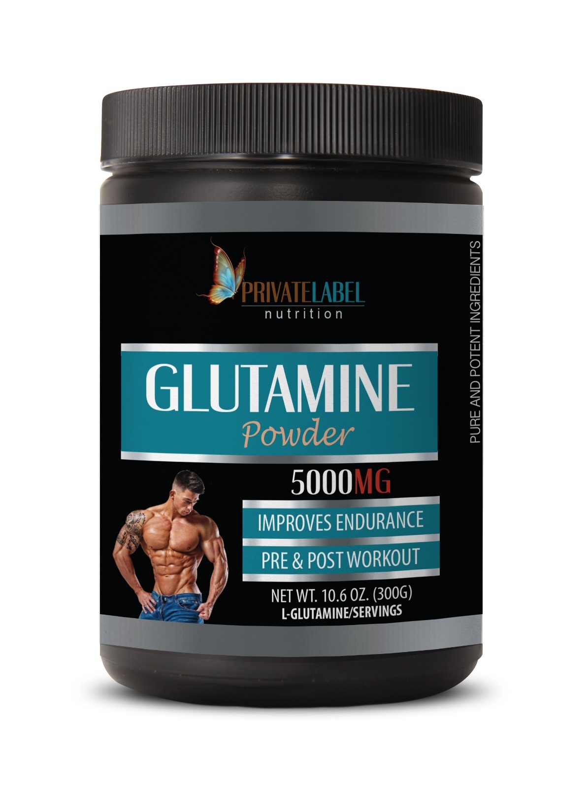 pre workout powder – GLUTAMINE POWDER 5000mg – amino acids powder – 1 Can