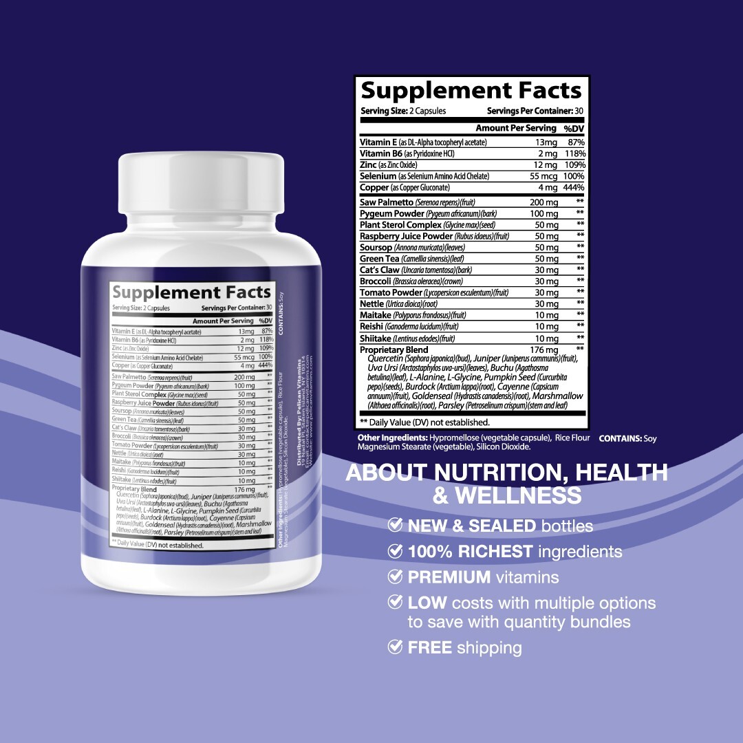 Flowforce Max- Prostate Support- 5 Bottles- 300 Capsules
