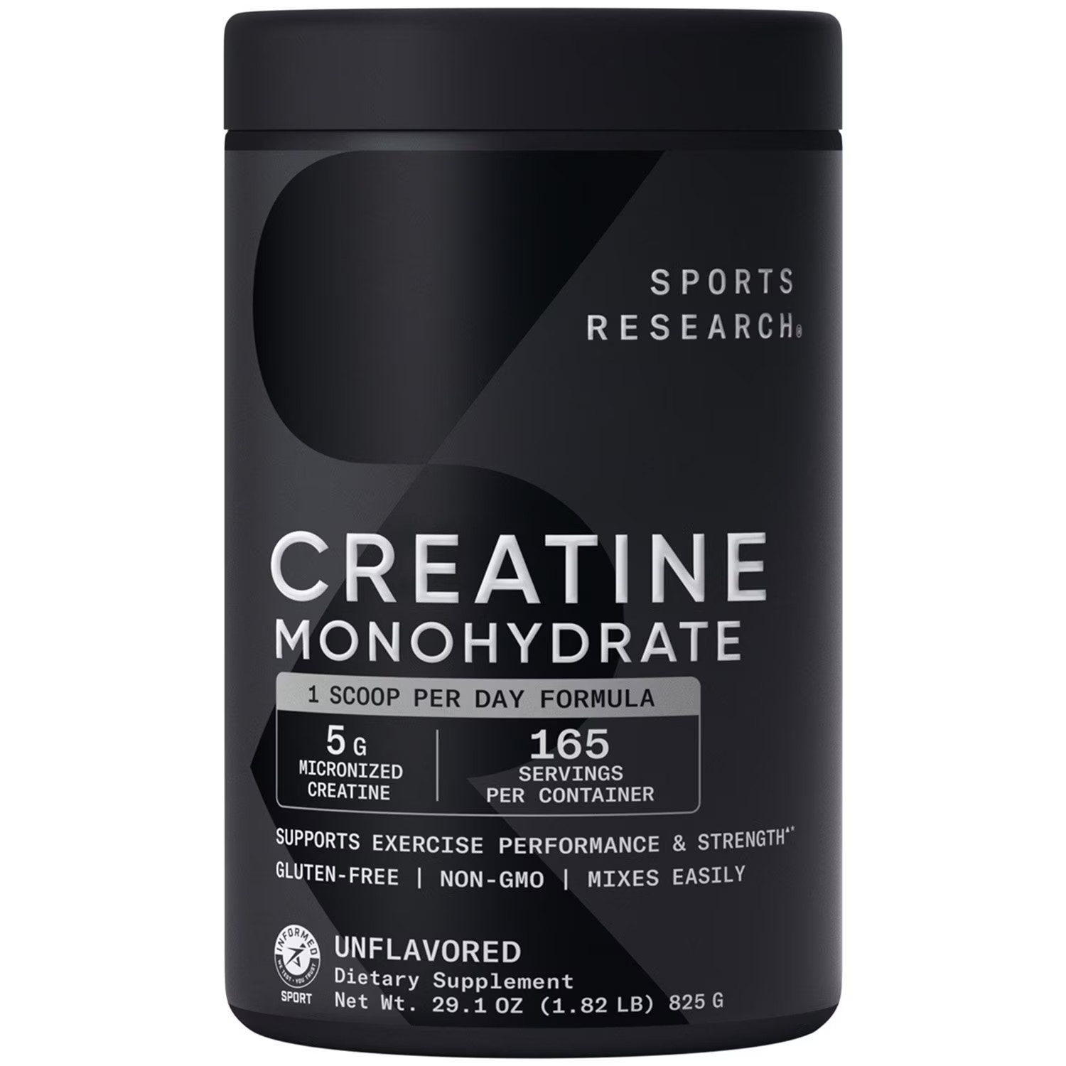 Sports Research Creatine Monohydrate Lean Muscle Strength (825g) 165 Serving