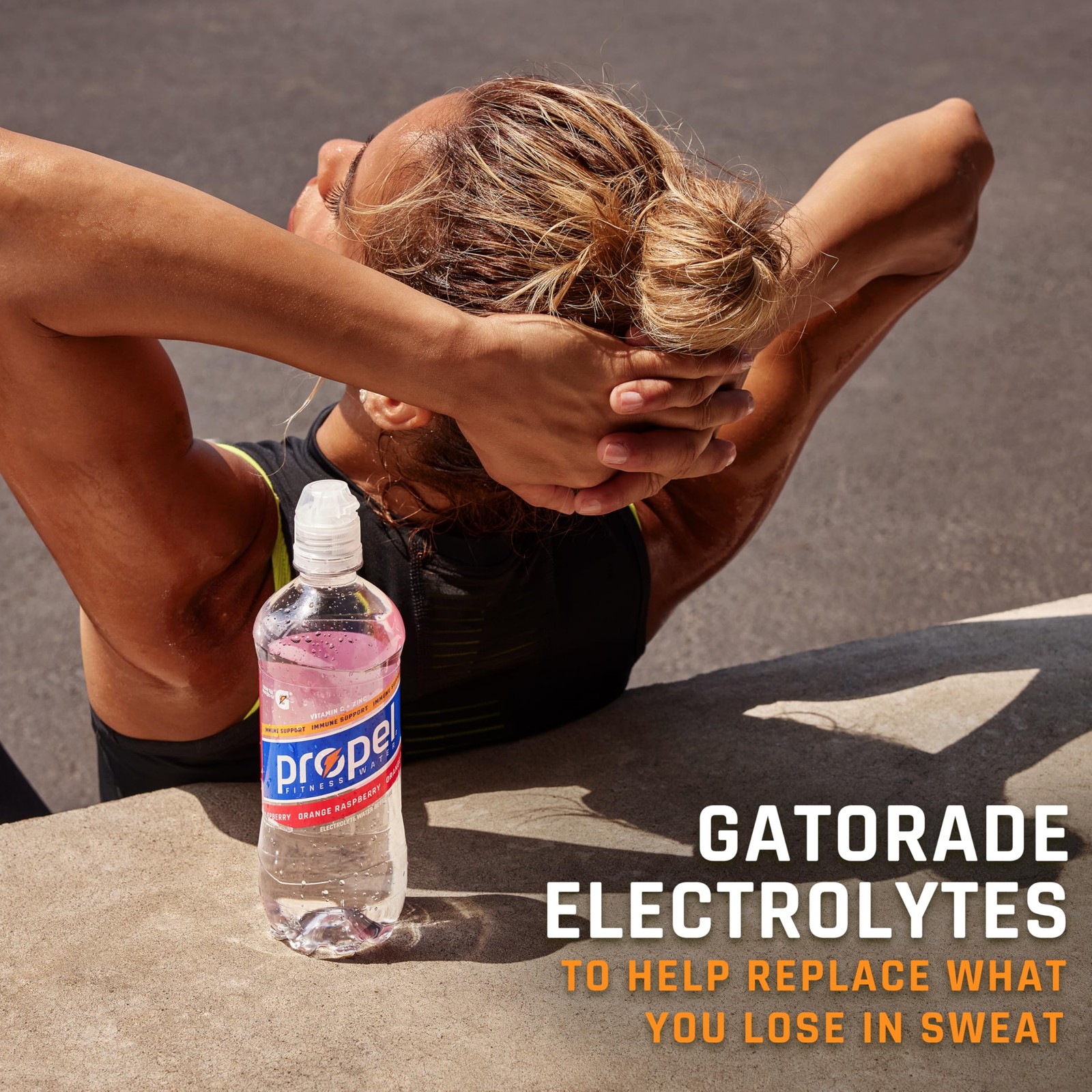 Propel Immune Support Electrolyte Enhanced Water 16.9 Fl Oz (Pack of 12)