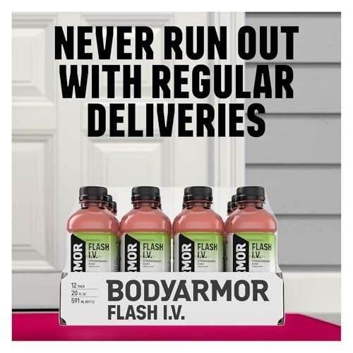 Electrolyte Hydration Drink, Strawberry Kiwi, Coconut Water, 20 Fl Oz, Pack of 1