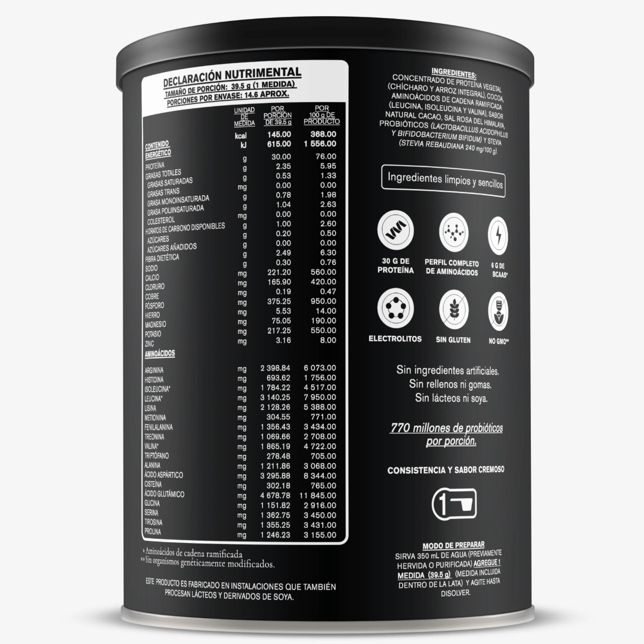 HABITS High Performance Vegan Protein Cacao 30g Protein 578g Clean Label
