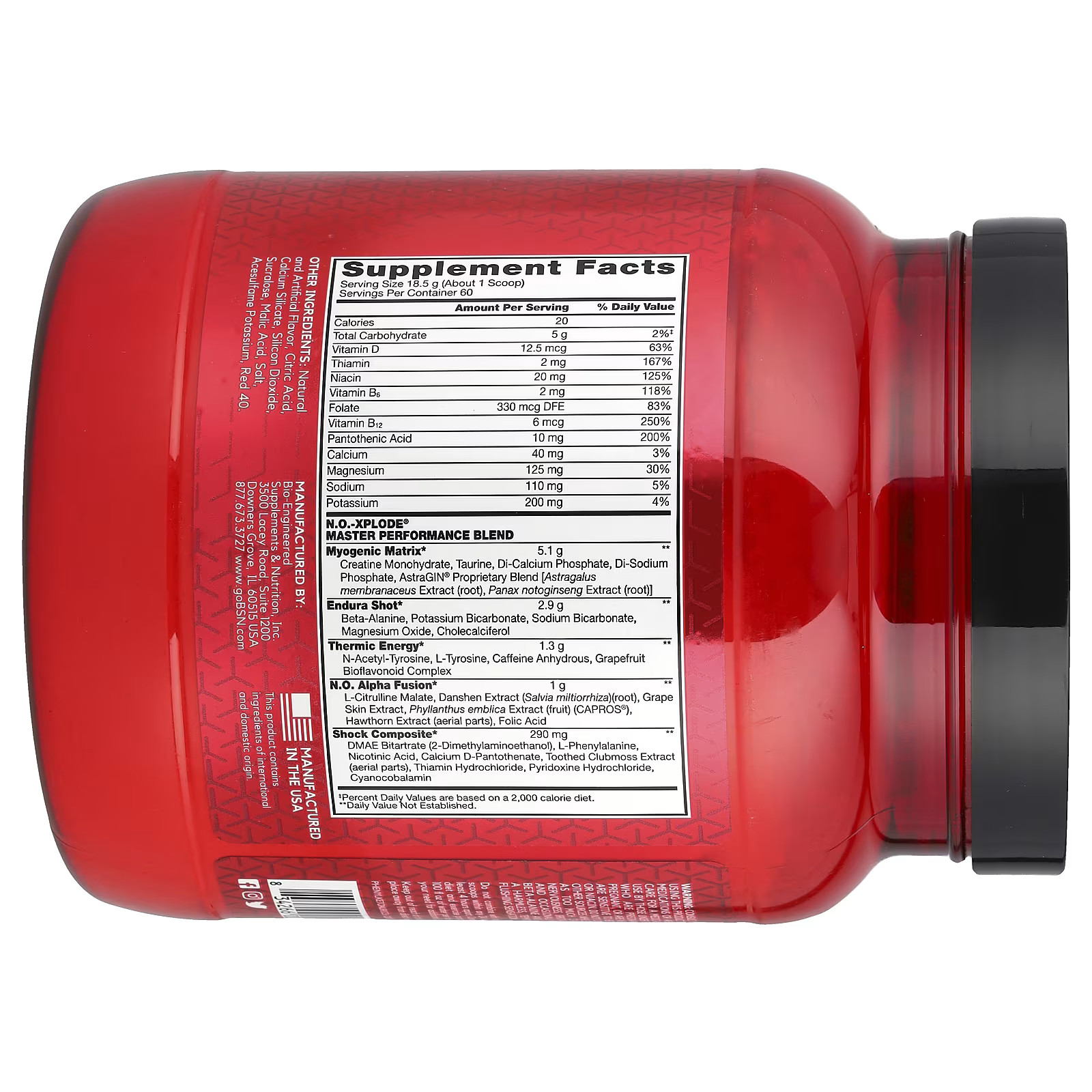 2 X BSN, N.O.-Xplode, Legendary Pre-Workout, Fruit Punch, 2.45 lbs (1.11 kg)