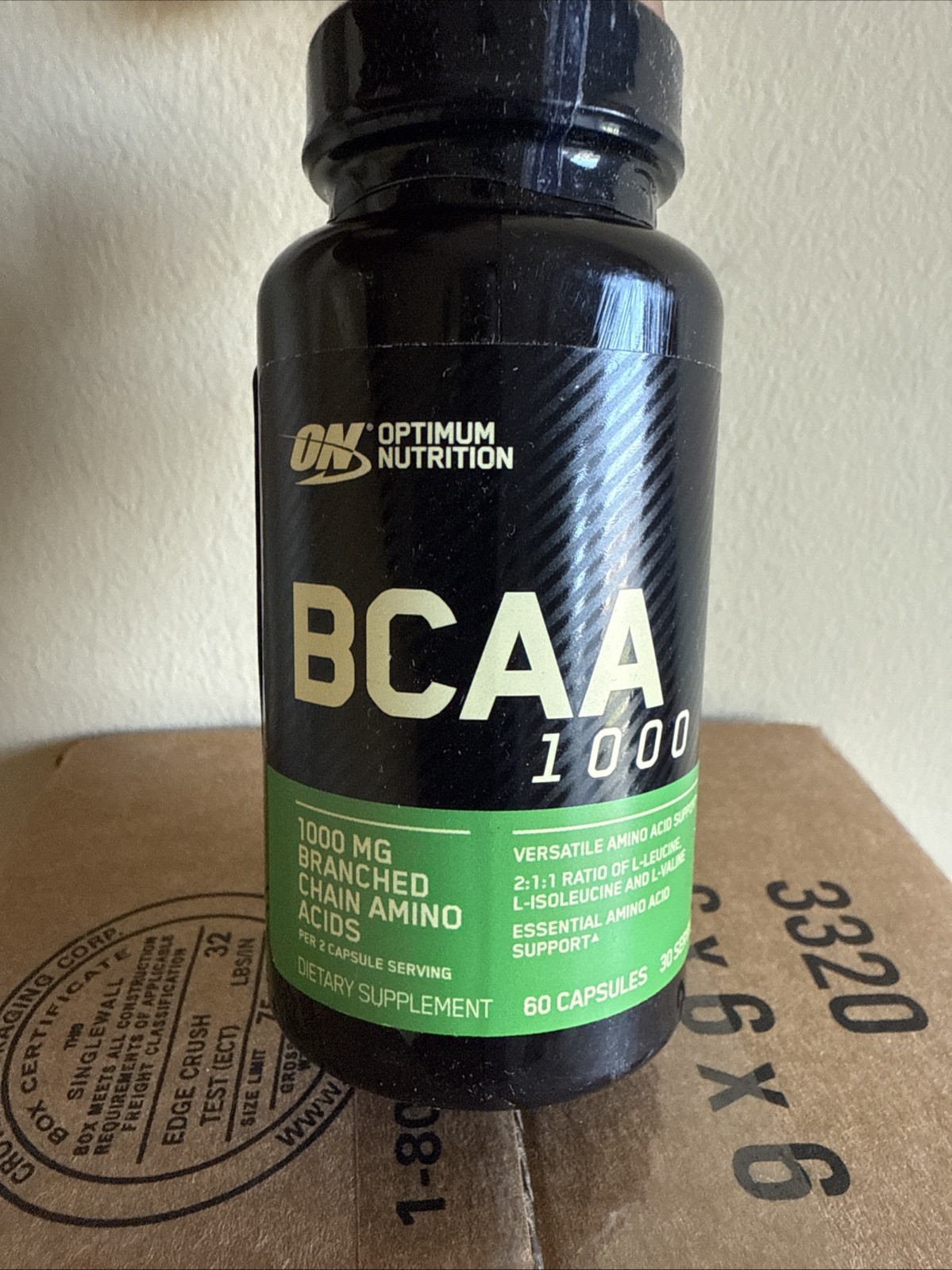 Optimum Nutrition Instantized BCAA Capsules,1000mg, 60 Count