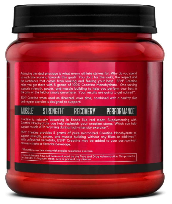 Creatine Monohydrate Powder, Unflavored Creatine Powder, Micronized, Supports