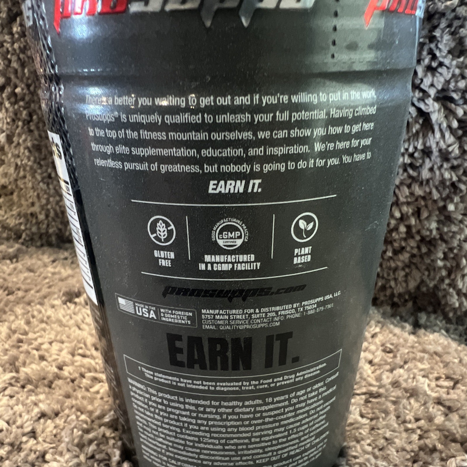 ProSupps HydroBCAA + Energy Grape Powder 35 Servings Gluten-Free Plant Based