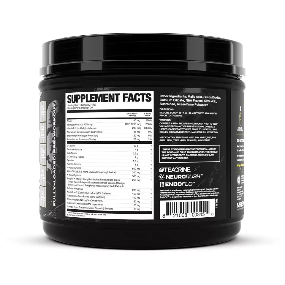 Magnum Nutraceuticals Limitless x16 Pre-Workout Powder- Watermelon Candy