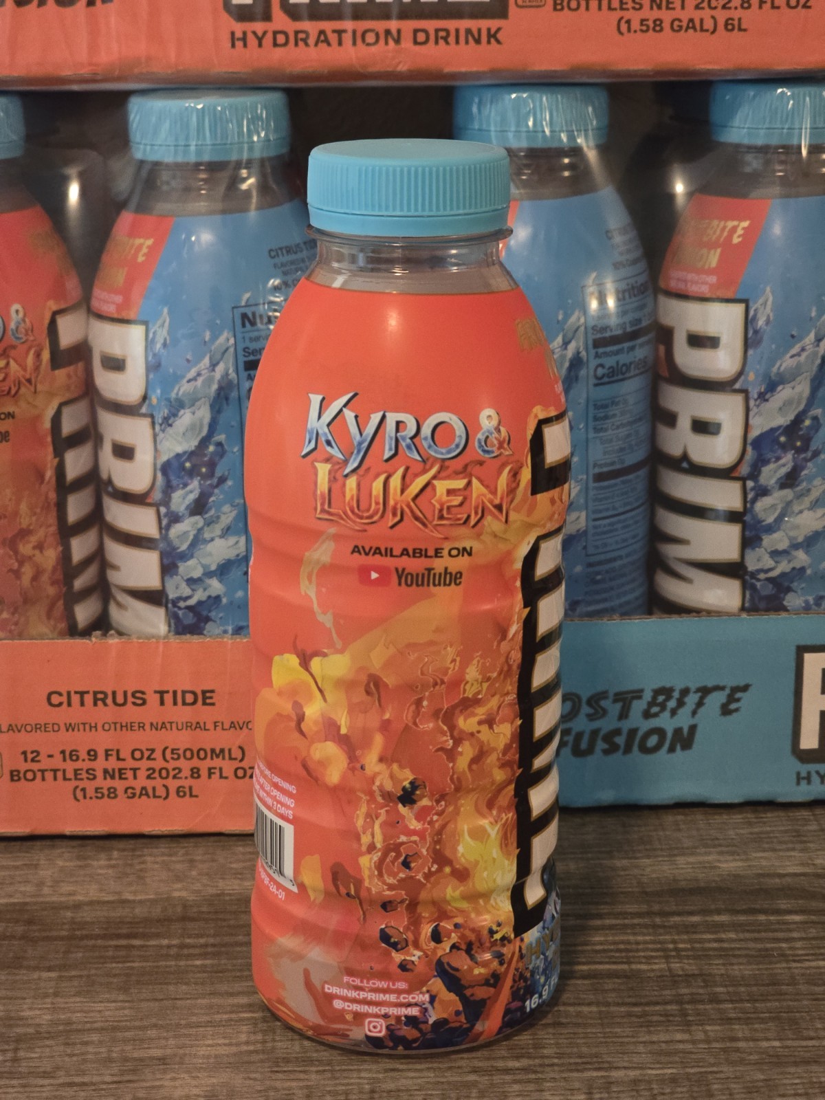 LIMITED EDITION FROSTBITE FUSION KYRO & LUKEN CHARACTER PRIME HYDRATION BOTTLE