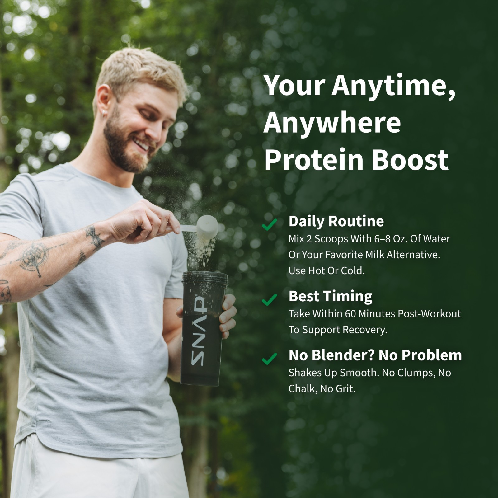 Vegan Plant Protein Organic Powder, Muscle Builder & Recovery Vanilla – 2lbs