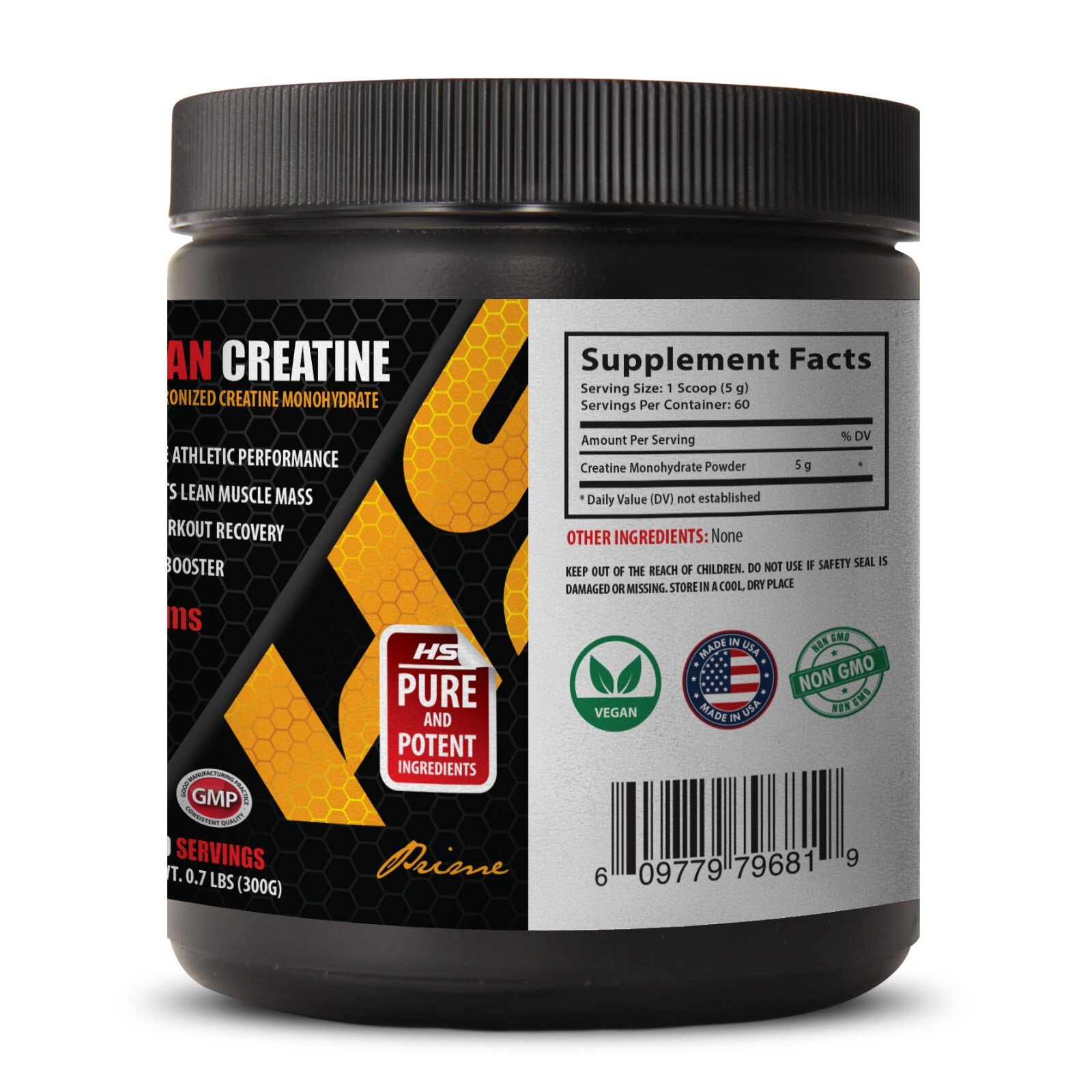 creatine powder – CREATINE MONOHYDRATE POWDER 300g – mass gainer – 3 Bottles