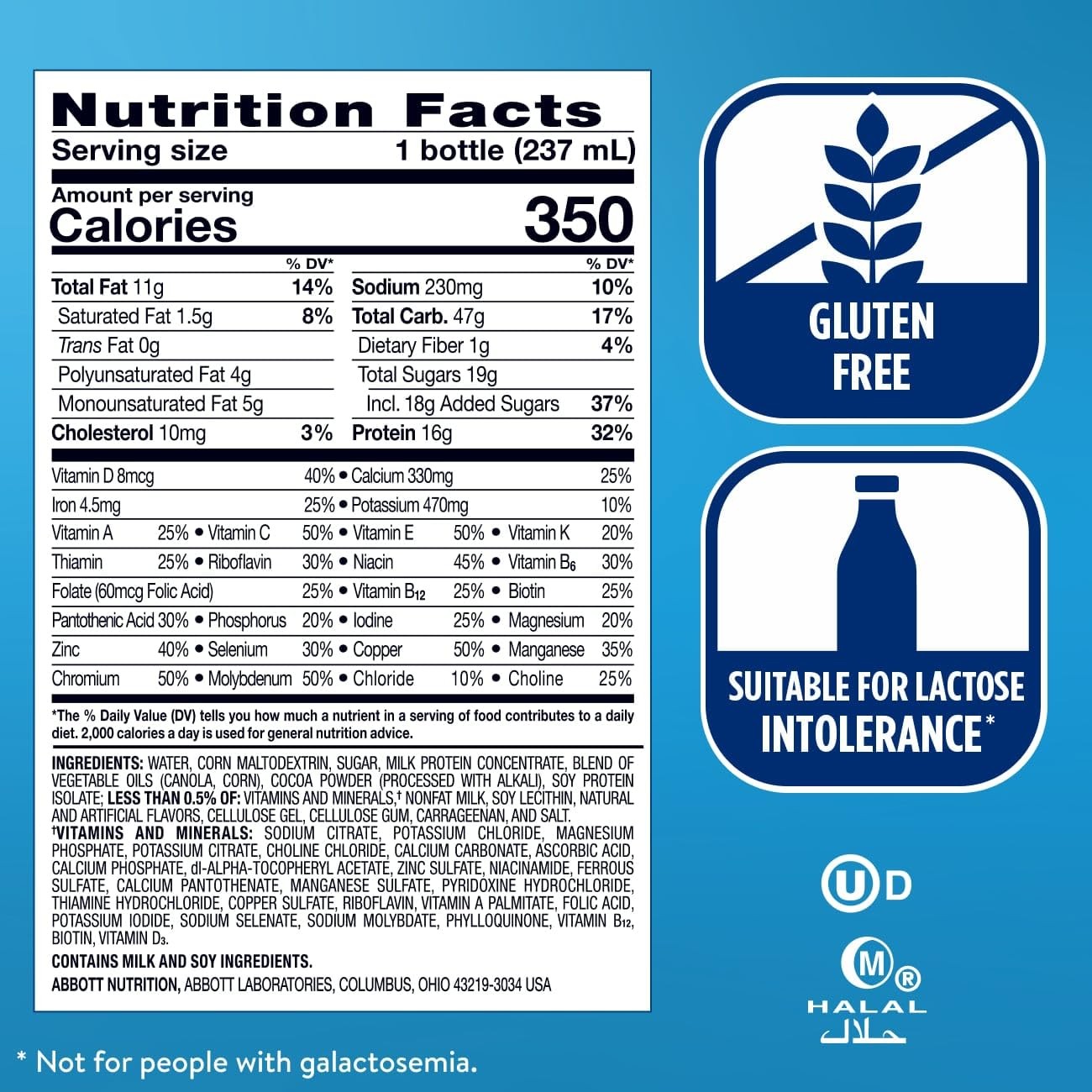 Ensure Plus Darkchocolate Nutrition Replacement To 16G Protein And 27 Vitamins
