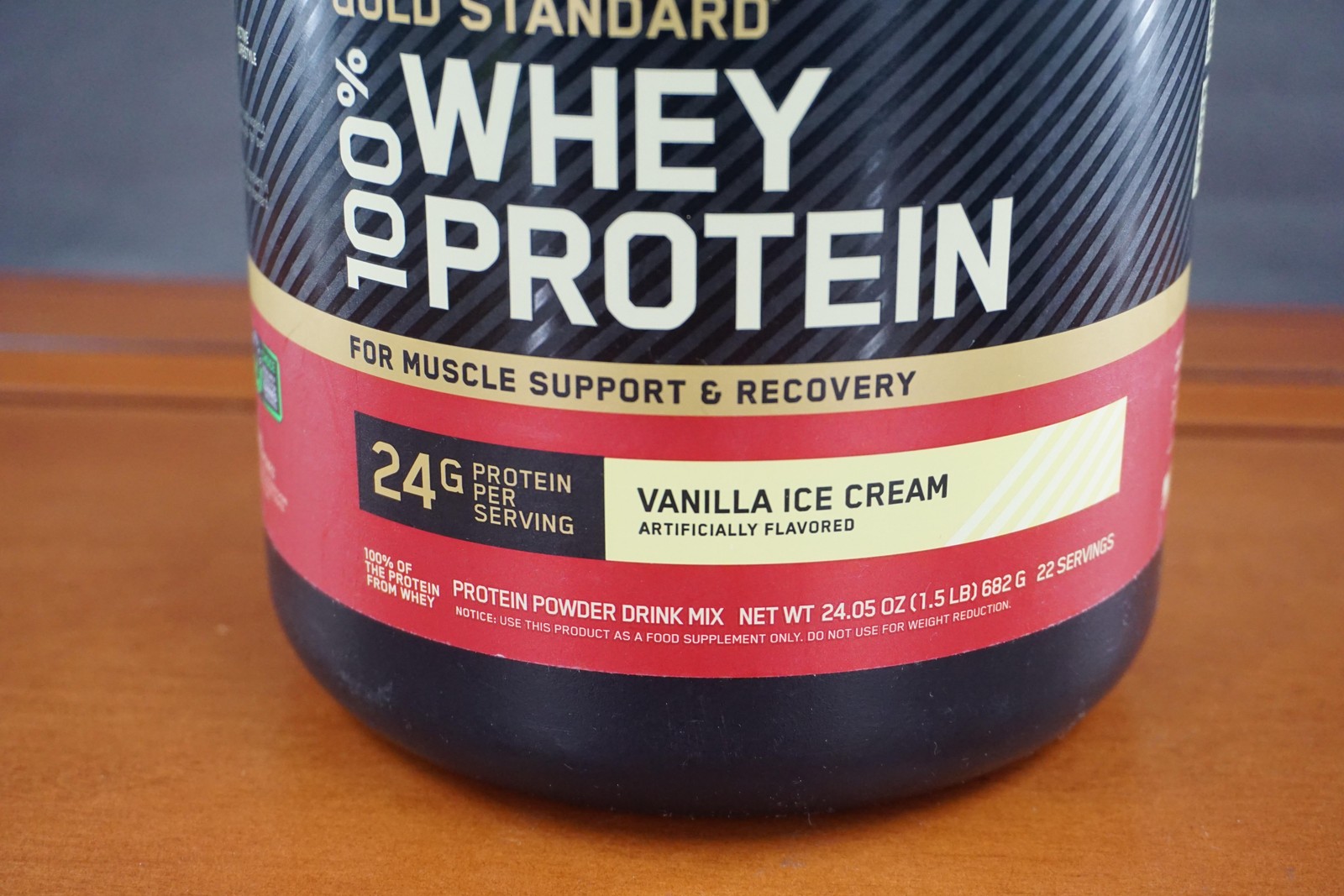 Optimum Nutrition Gold Standard 100% Whey Protein 24.05 Oz Vanilla Ice Cream