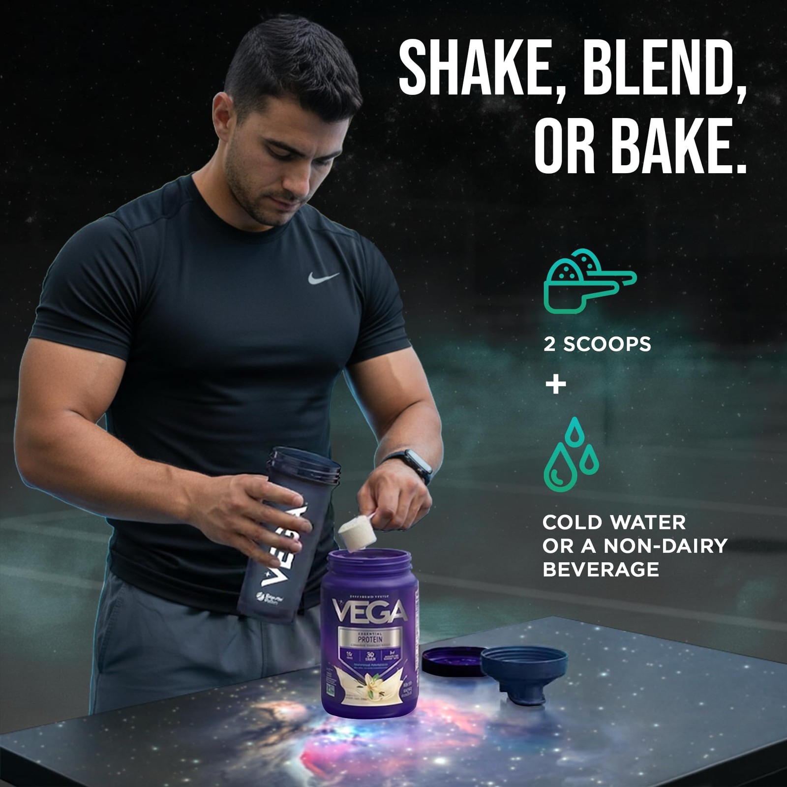Vega Essential Protein – 25g Vegan Powder, Creamy 1 Pound (Pack of 1)