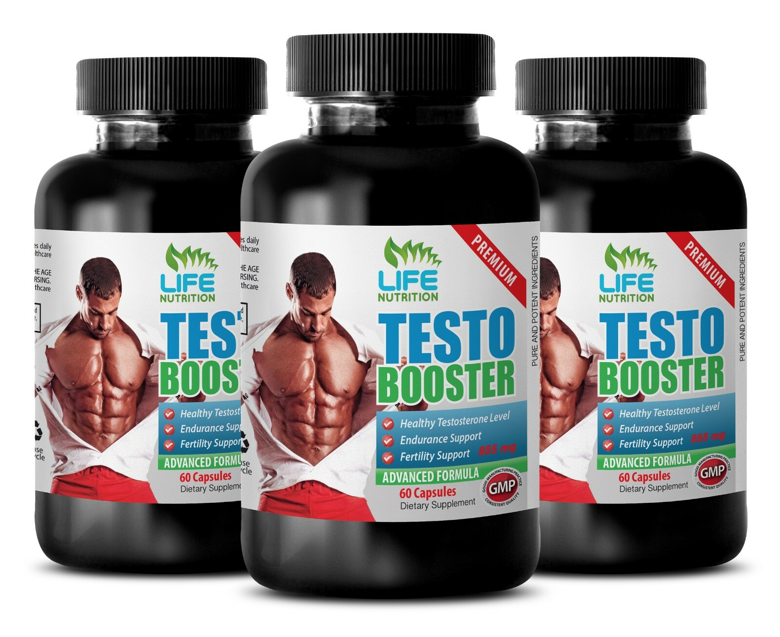 estrogen blocker – TESTO BOOSTER 855mg – strong testosterone for men 3 Bottles