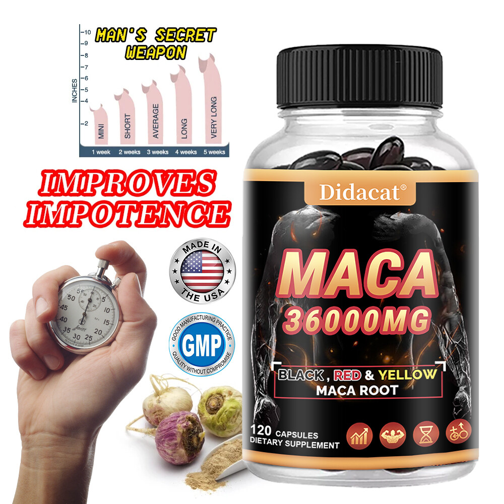 Maca + Ginseng Highest Potency Available Supports Desire Stamina – 30 To 120Caps