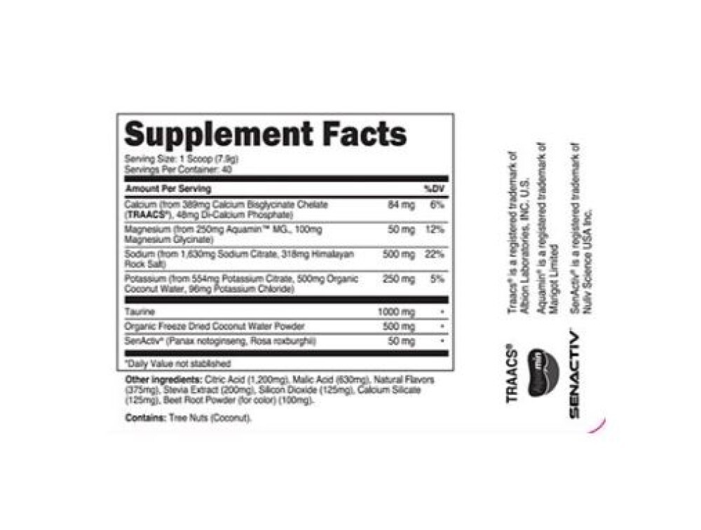 Hydrate Electrolyte Blend – Tropical Punch (0.69 Lbs./ 40 Servings)