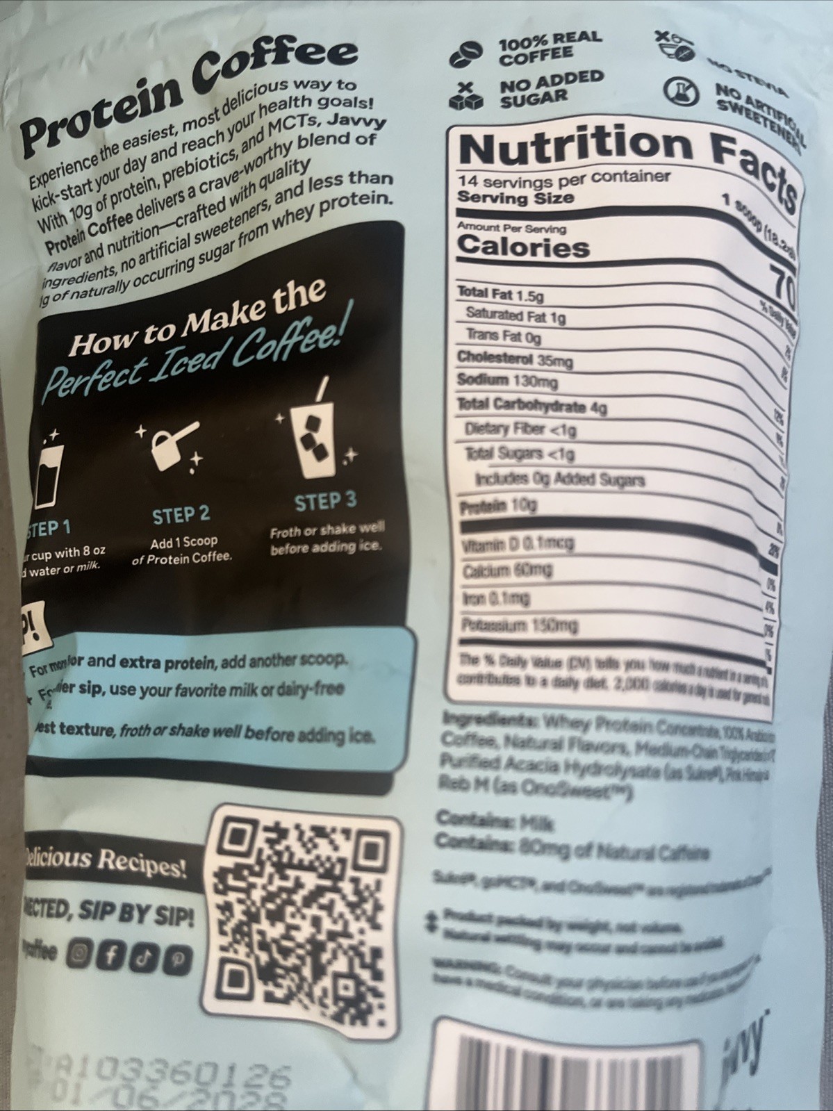 (2) Variety Javvy Vanilla & Caramel Protein & Instant Iced Coffees ☕️
