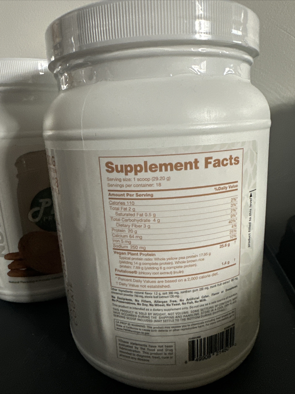 x2 Plant Protein, Vanilla Wafer, 1.12 lb (509 g) Read description!