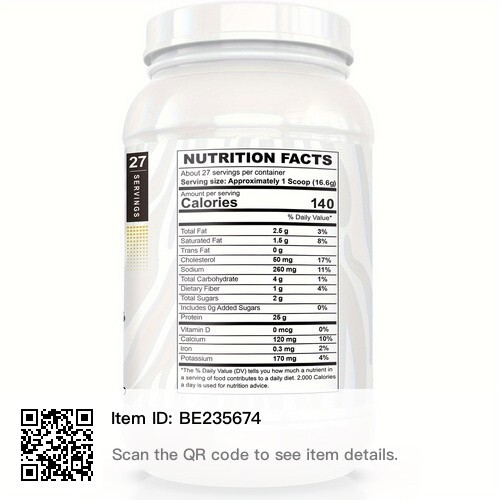 27 Servings 25g Protein whey Low Carb & Sugar, Prebiotic Fiber, Blueberry Muffin