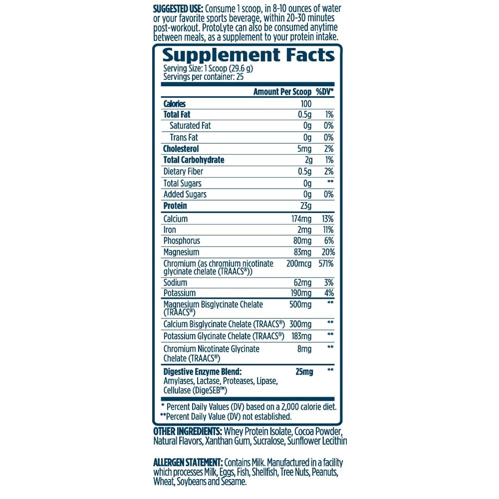 VMI Sports ProtoLyte Whey Isolate Protein Powder Chocolate Fudge Cookie 1.63 lbs