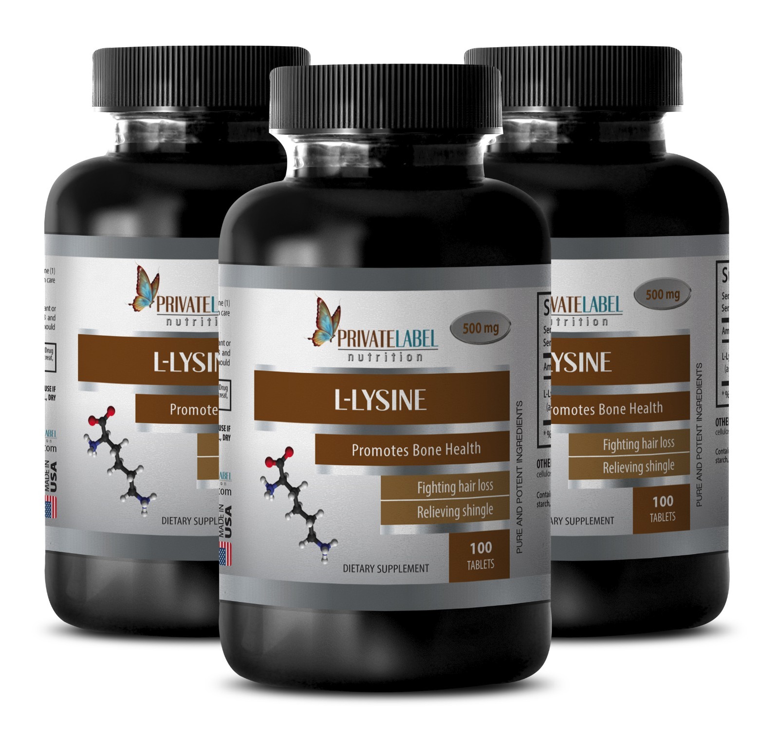 Helps Absorb Calcium – L-LYSINE 500mg – L-Lysine Pills 3B