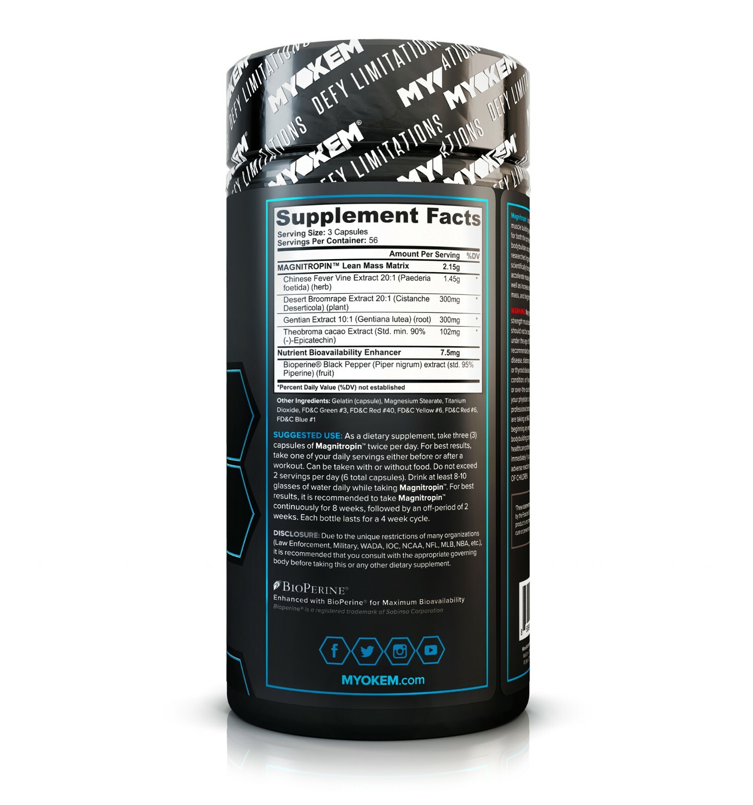 Myokem Magnitropin: Hardcore Muscle Mass Accelerator & Testosterone Booster