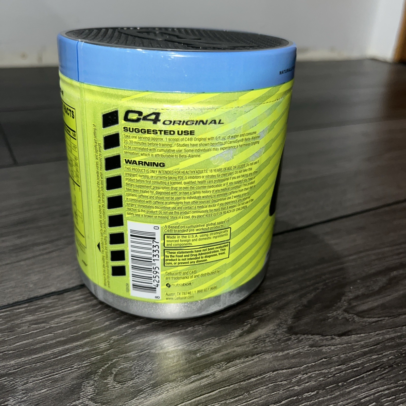 New Sealed C4® Original, Pre-Workout, Icy Blue Razz, 267 oz (9.4 oz) Exp 07/26