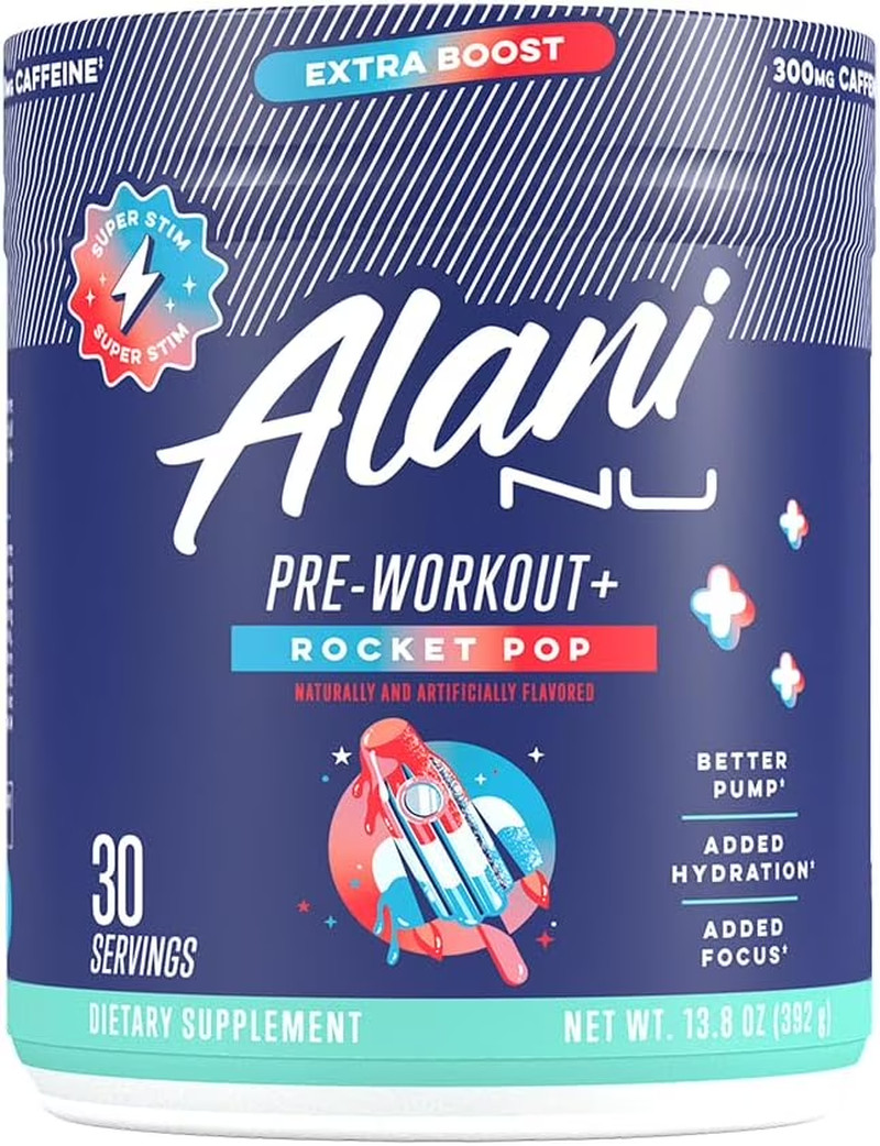 Pre-Workout+ Powder, Cherry Slush, 30 Servings, 300Mg Caffeine