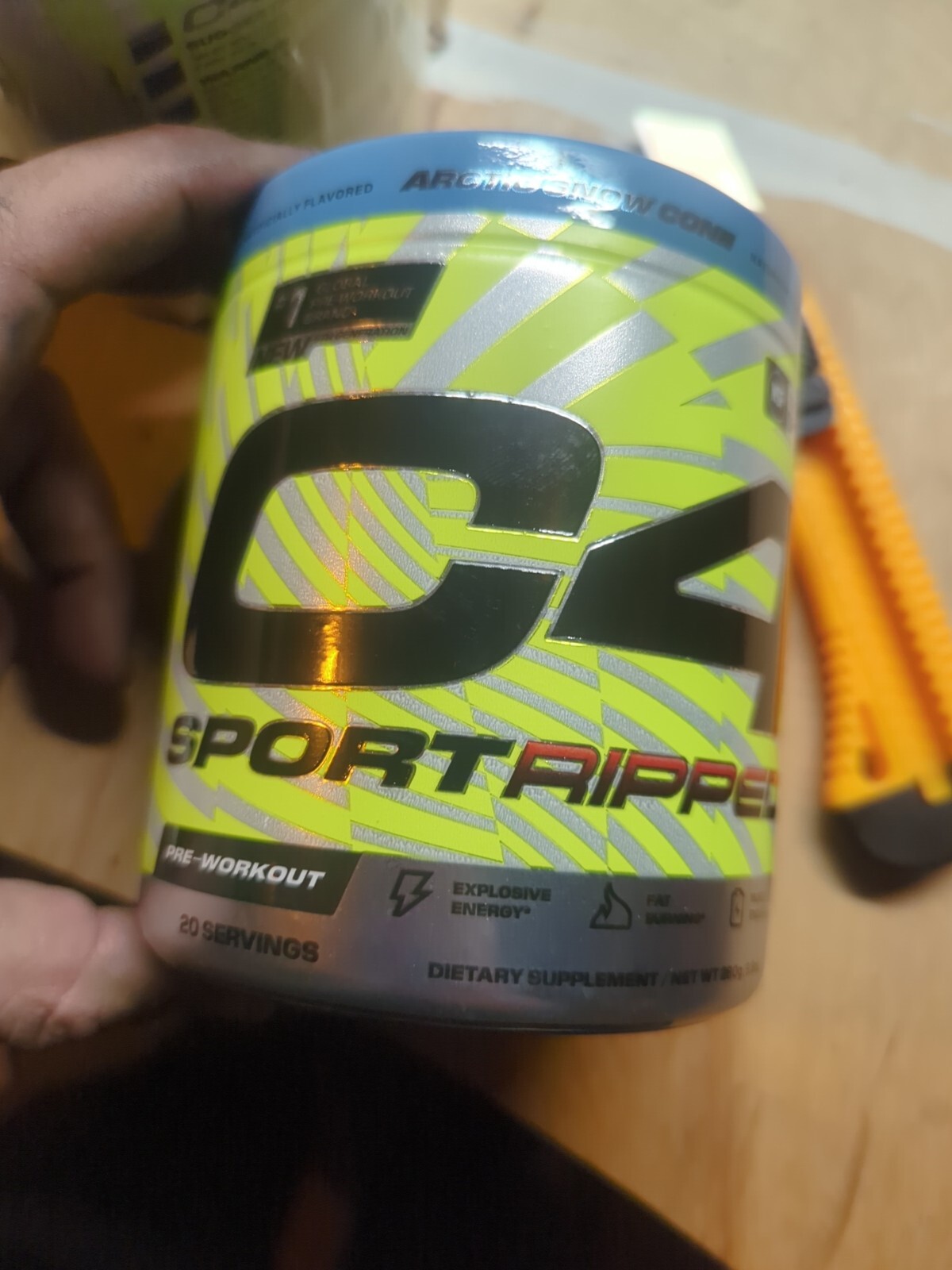 C4 Sport Ripped, Pre-Workout, Artic Snow Cone, 9.9 oz (280 g)