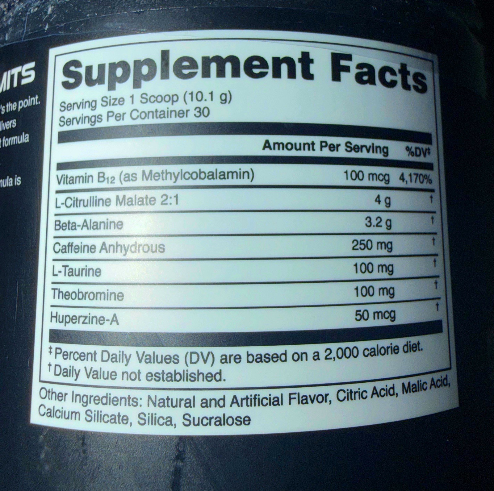 BUCKED UP OVERTIME HIGH-STIM PRE-WORKOUT PINEAPPLE MANGO 30 SERVINGS EXP 4/2028