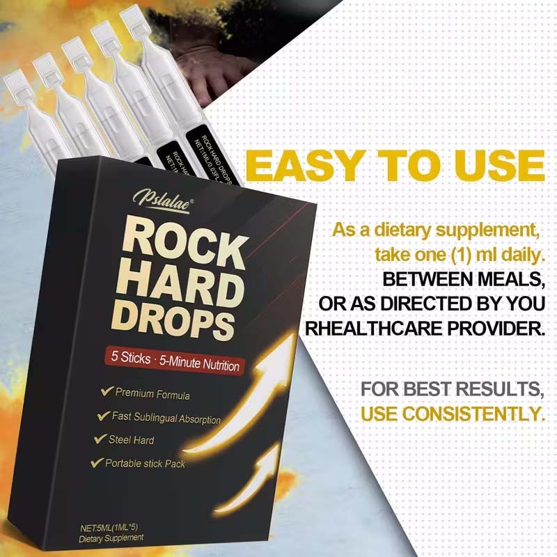Rock Hard Drops – with Tribulus Terrestris, Maca Root, L-Arginine, Men’s Health