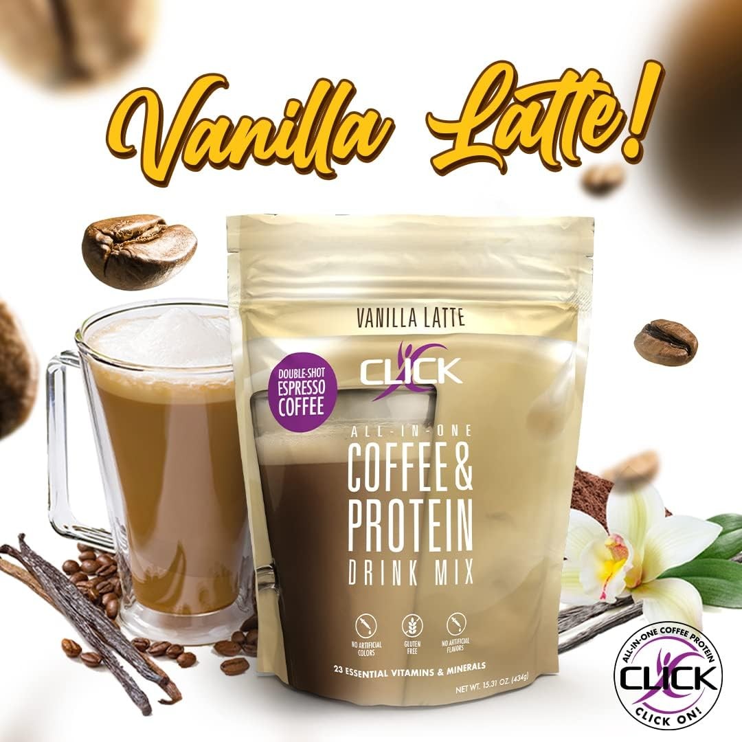 Click Coffee & Protein Powder Bag – Vanilla Latte