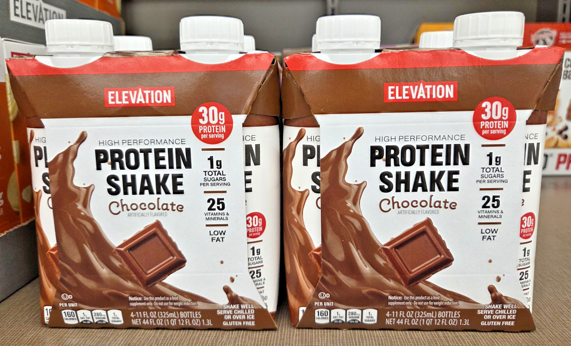 Elevation High Performance Protein Shake Chocolate 44fl oz 1.3L (2 Packs)