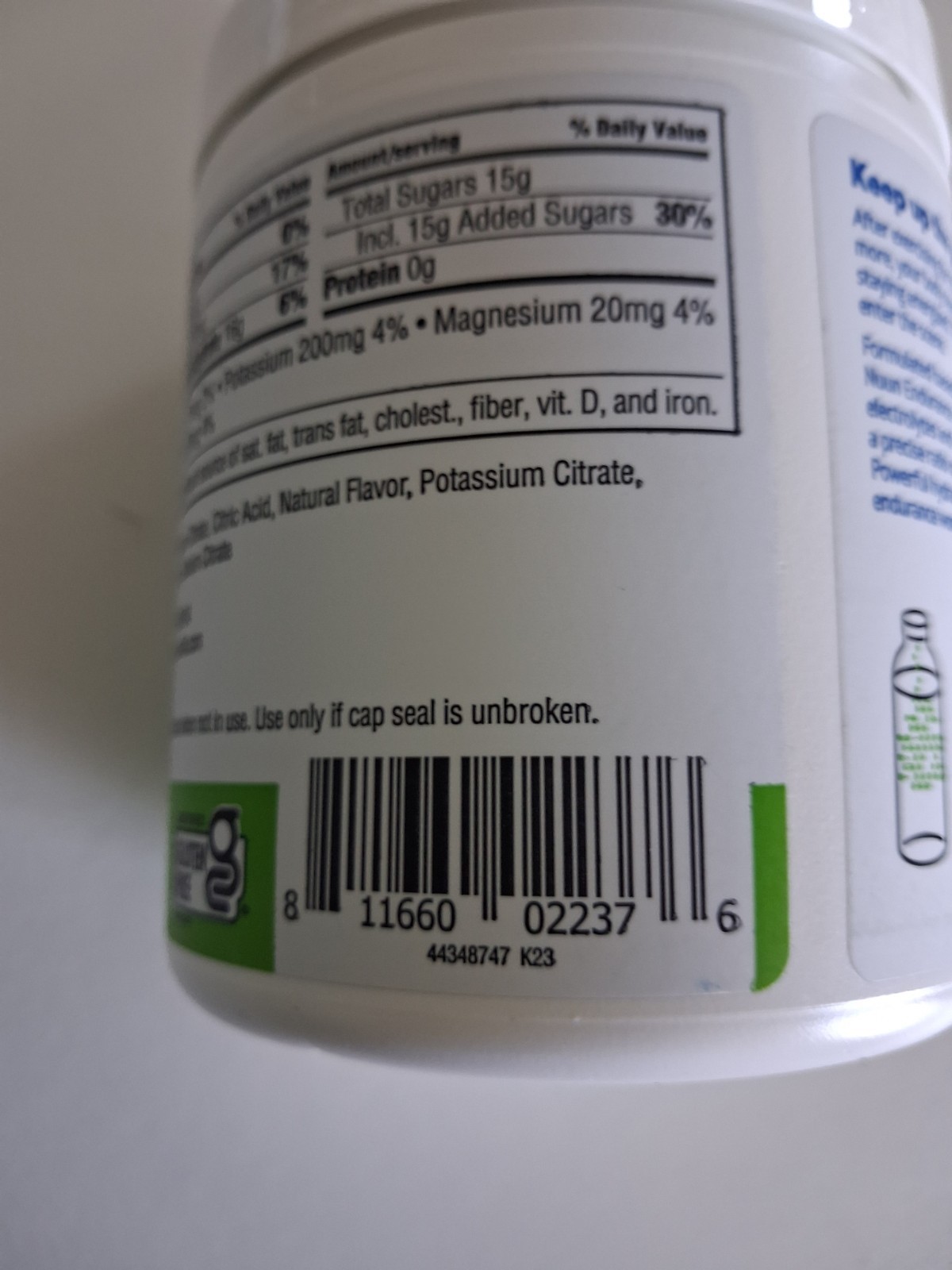 nuun During Sweat Electrolyte Drink Mix Lemon Lime Gluten-Free 10.7 oz