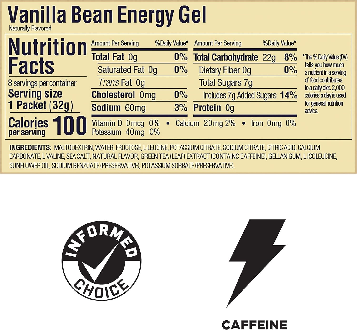 GU Energy Original Sports Nutrition Gel, 8-Count, 8 Count (Pack of 1)