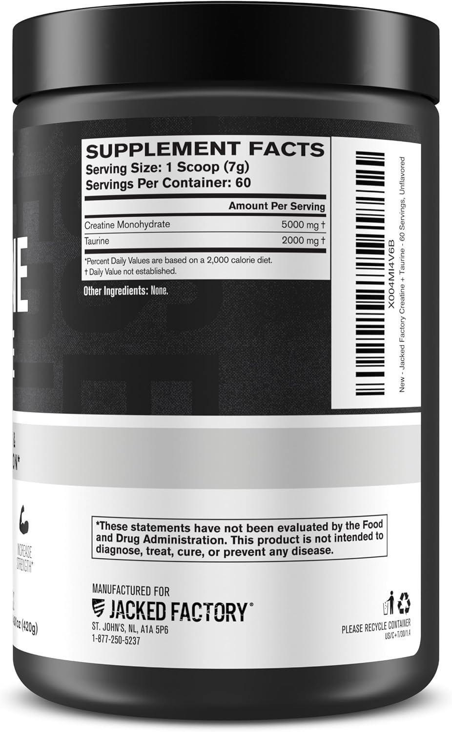 Creatine + Taurine – Creatine Monohydrate 5000Mg with Taurine 2000Mg for Increas