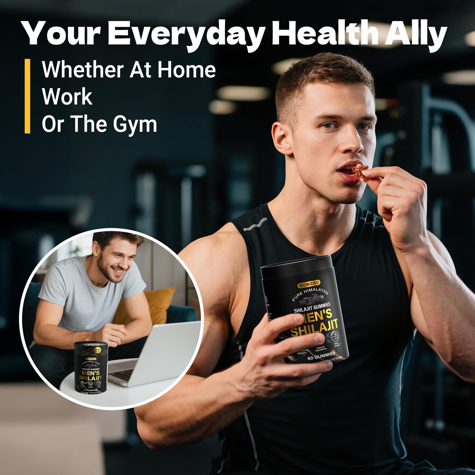 Himalayan Shilajit Gummies for Men & Women –100% Natural Organic Gold Gummies…