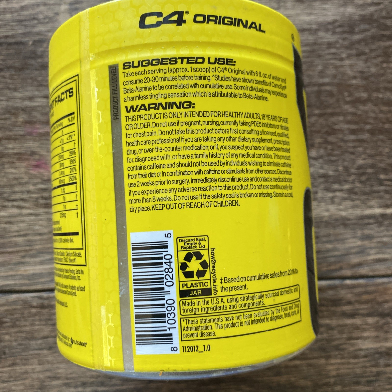 C4 Original Pre-Workout Powder 30 Servings Icy Cherry-Limeade 07/27 NEW