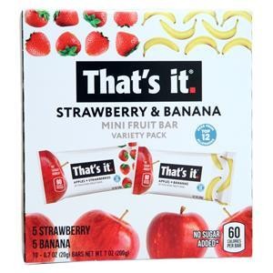 That’s it Nutrition Mini Fruit Bar Variety Pack – Strawberry & Banana 10 bars