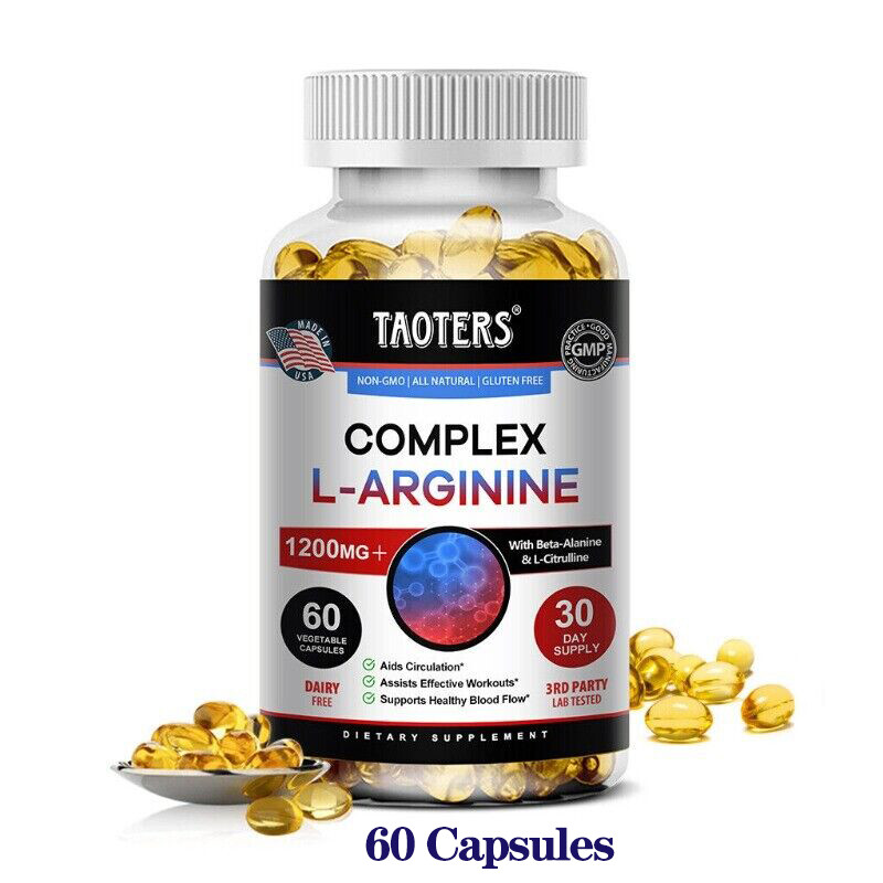L-arginin 1200 mg, a super potent nitric oxide and blood circulation promoter