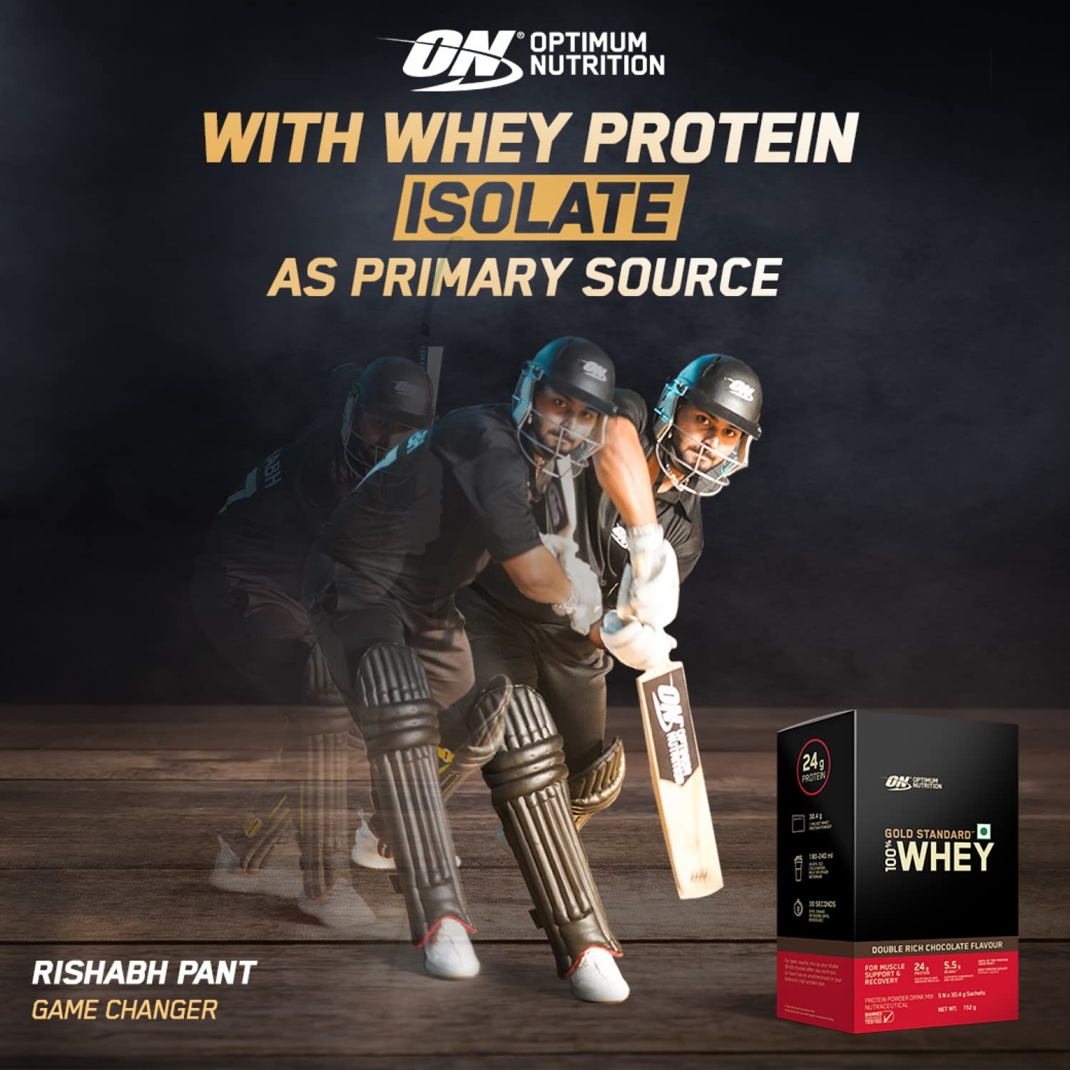 ON Gold Standard 100% Whey | Chocolate | 5 x 30.4g Sachets