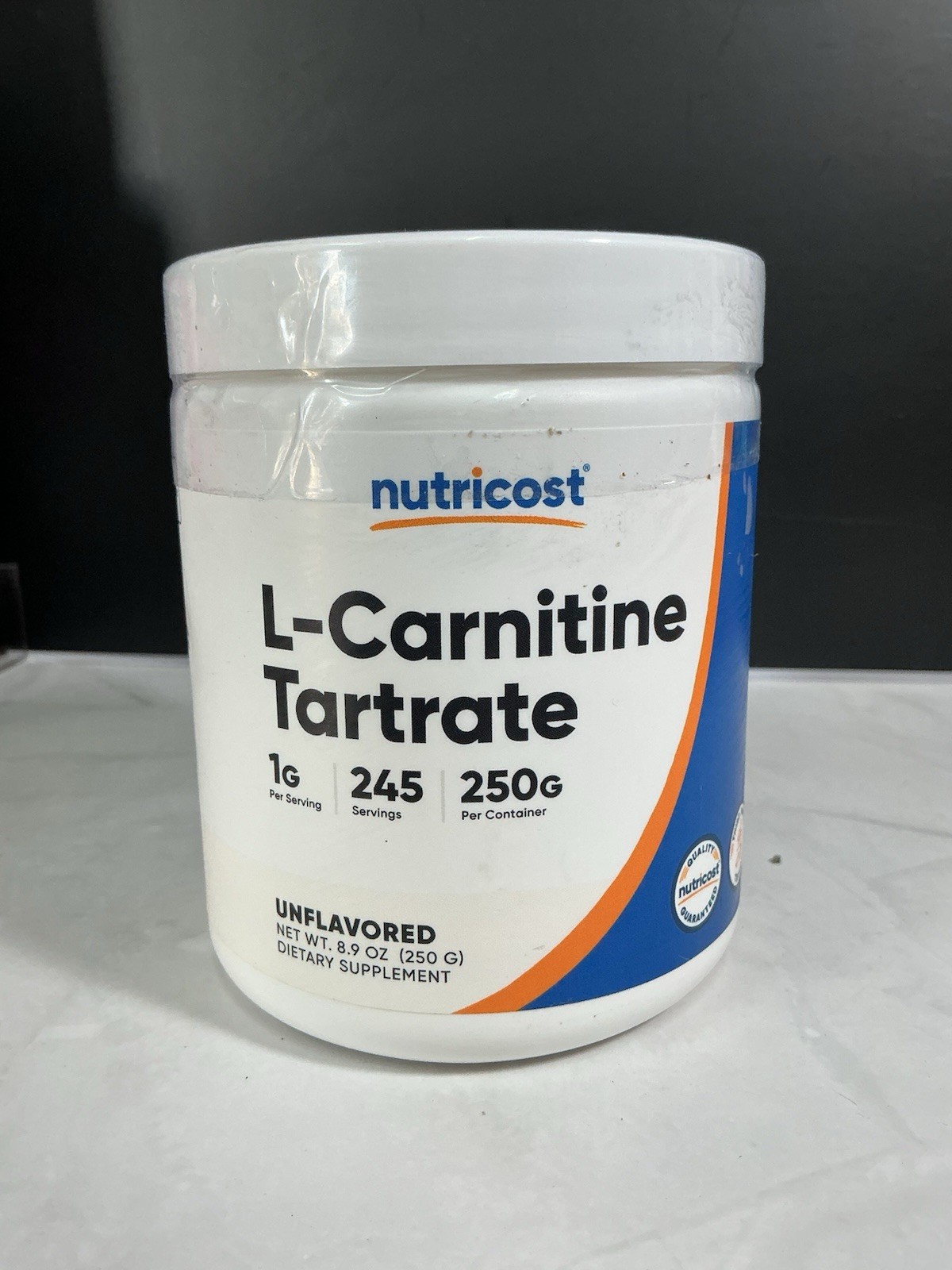Nutricost L-Carnitine Tartrate Powder (250 Grams) – 1 Gram per Serving